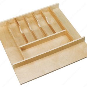 Cabinet Accessories - Wood Cutlery Tray Insert