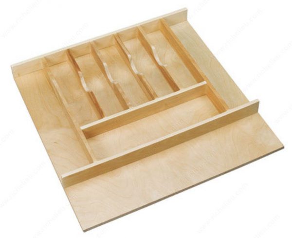 Cabinet Accessories - Wood Cutlery Tray Insert