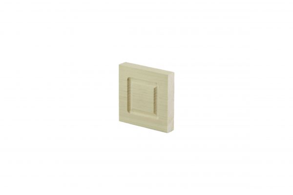 701BS - 4" Square Rosette Block