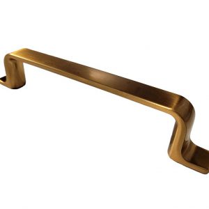 Contemporary Brushed Gold Metal Cabinet Pull - 52003