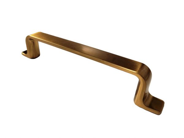 Contemporary Brushed Gold Metal Cabinet Pull - 52003