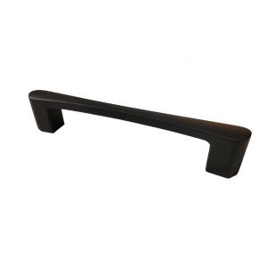 Contemporary Matte Black Metal Cabinet Pull - 7470