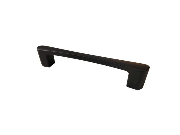 Contemporary Matte Black Metal Cabinet Pull - 7470