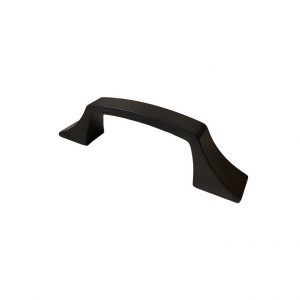 Transitional Matte Black Metal Cabinet Pull - 765