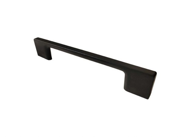 Contemporary Matte Black Metal Cabinet Pull - 8160
