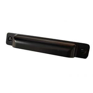 Transitional Matte Black Metal Cabinet Pull - 8716