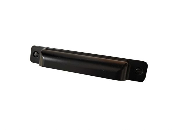 Transitional Matte Black Metal Cabinet Pull - 8716