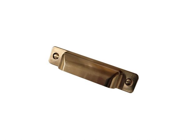 Transitional Champagne Bronze Metal Cabinet Pull - 8716