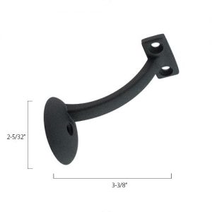 Bezdan - Satin Black Handrail Bracket