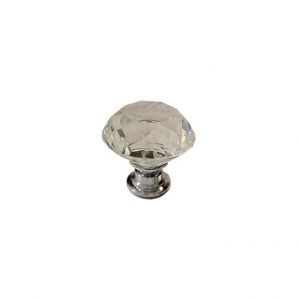 Contemporary Crystal Cabinet Knob - 2828