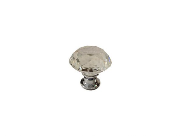 Contemporary Crystal Cabinet Knob - 2828
