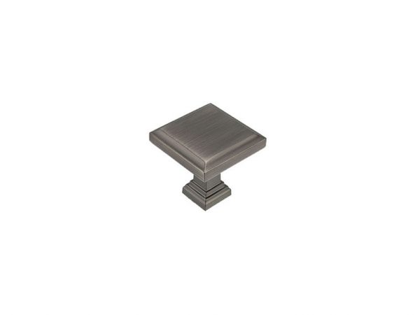 Transitional Antique Nickel Metal Cabinet Knob - 7953