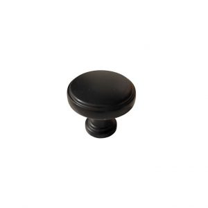 Contemporary Matte Black Cabinet Knob - 8726