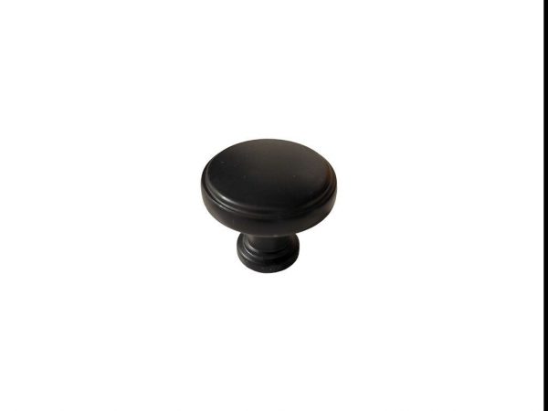 Contemporary Matte Black Cabinet Knob - 8726