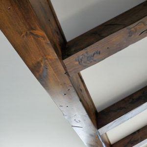 Custom Distressed Pine Ceiling Beams