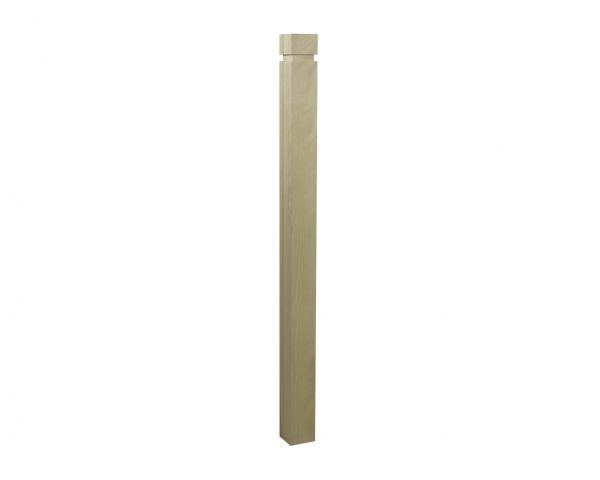 Stair Post - 3 1/4" Contemporary with Dadoed Top - Image 2