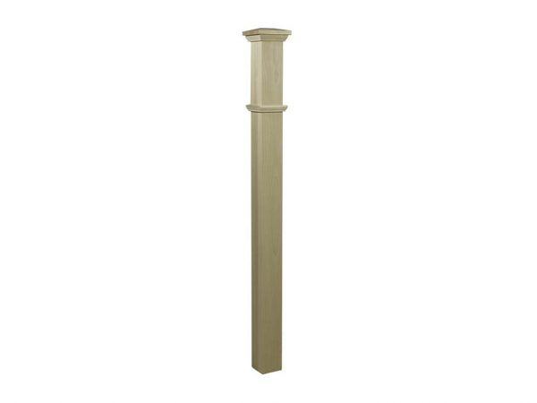 Stair Post - 3 1/4" Plain with Cap - Image 2