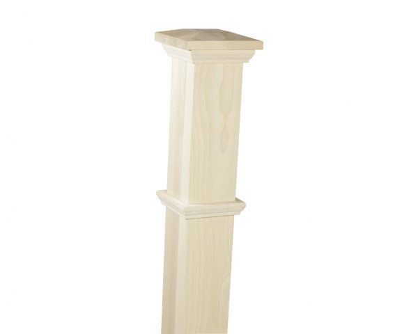 Stair Post - 3 1/4" Plain with Cap