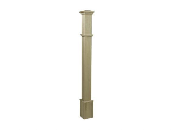Stair Post - 3 1/4" Plain with Cap - Image 3