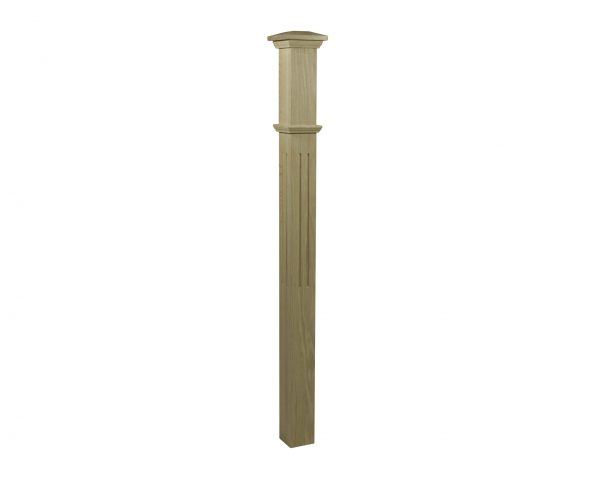 Stair Post - 3 1/4" Fluted - Image 2