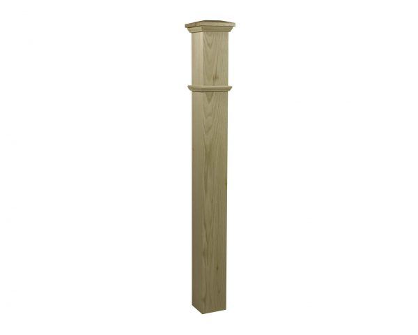 Stair Post - 4 1/2" Plain with Cap - Image 3