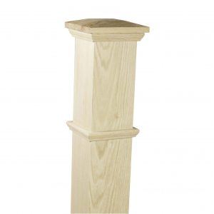 Stair Post - 4 1/2" Plain with Cap