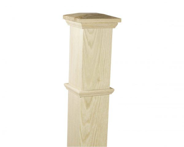 Stair Post - 4 1/2" Plain with Cap